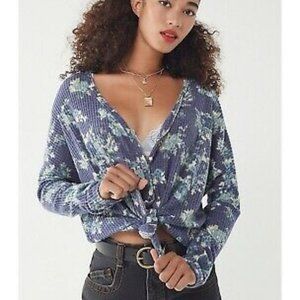 Urban Outfitters Jojo Oversized Thermal Top